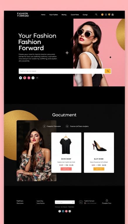 Fashion Forward Shopping Website Design