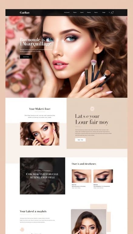 Sitio Web de Maquillaje Atractivo