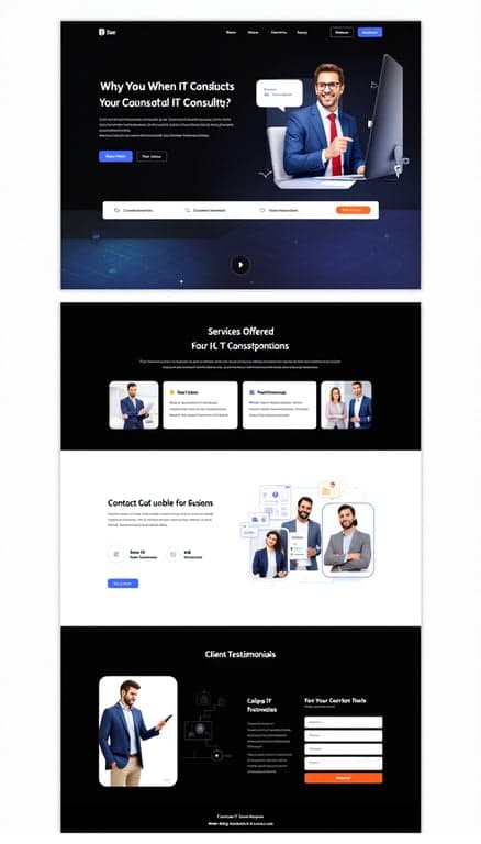 IT Consulting Service Website Design