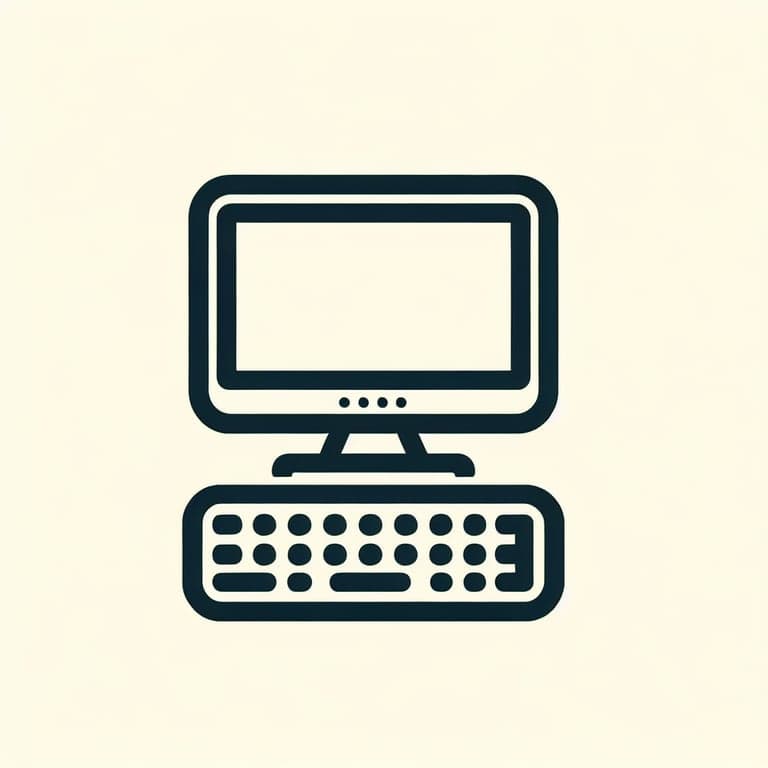 Minimalist Computer Icon