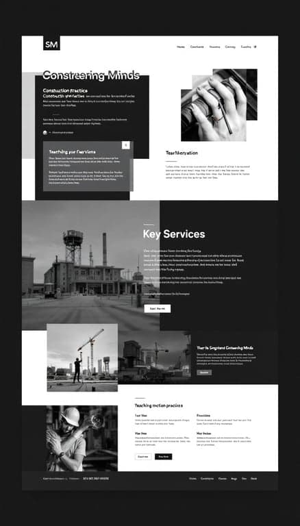 Sngineering Minds One-Page Website Design