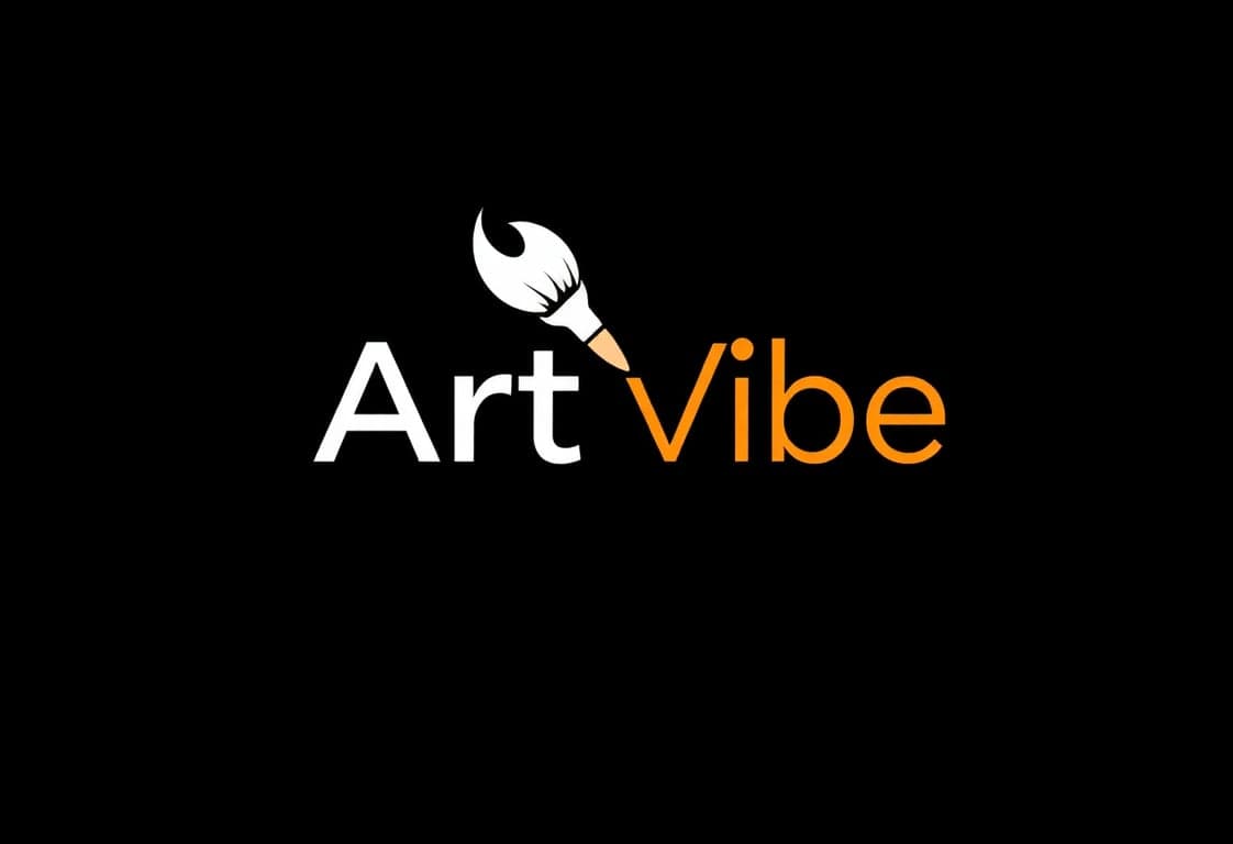 ArtVibe Logo with Paintbrush