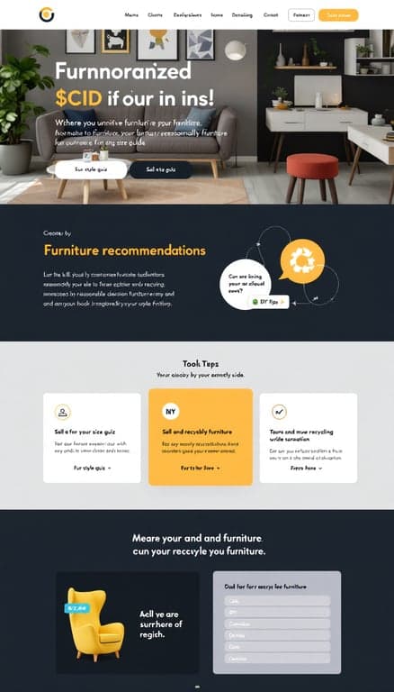 Personalized Furniture Finder Website