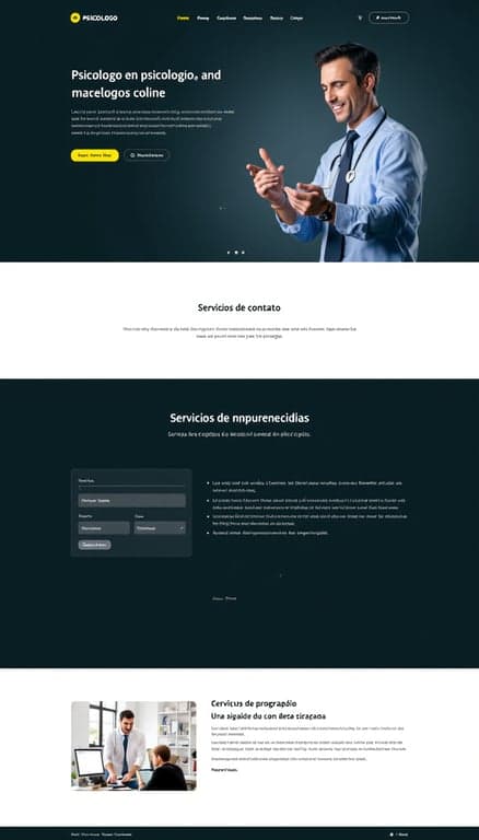 Página Web do Psicólogo: Design Moderno e Acolhedor