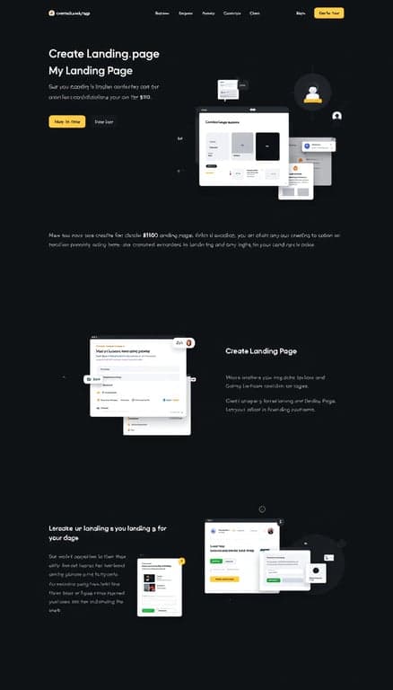 Sleek Landing Page Design Showcase