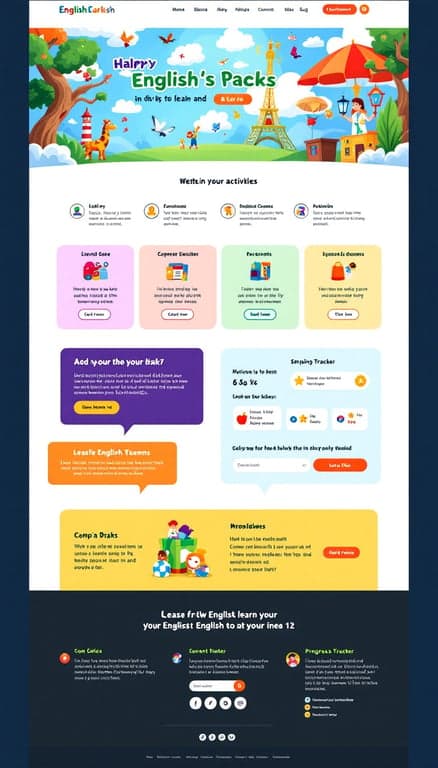 Interactive Learning Hub for Young English Learners