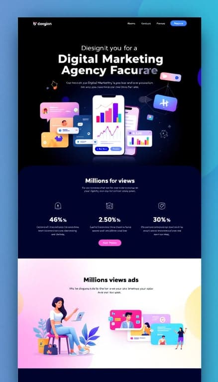 Vibrant Digital Marketing Showcase