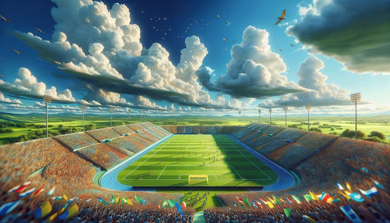 Vibrant Sports Spectacle Landscape