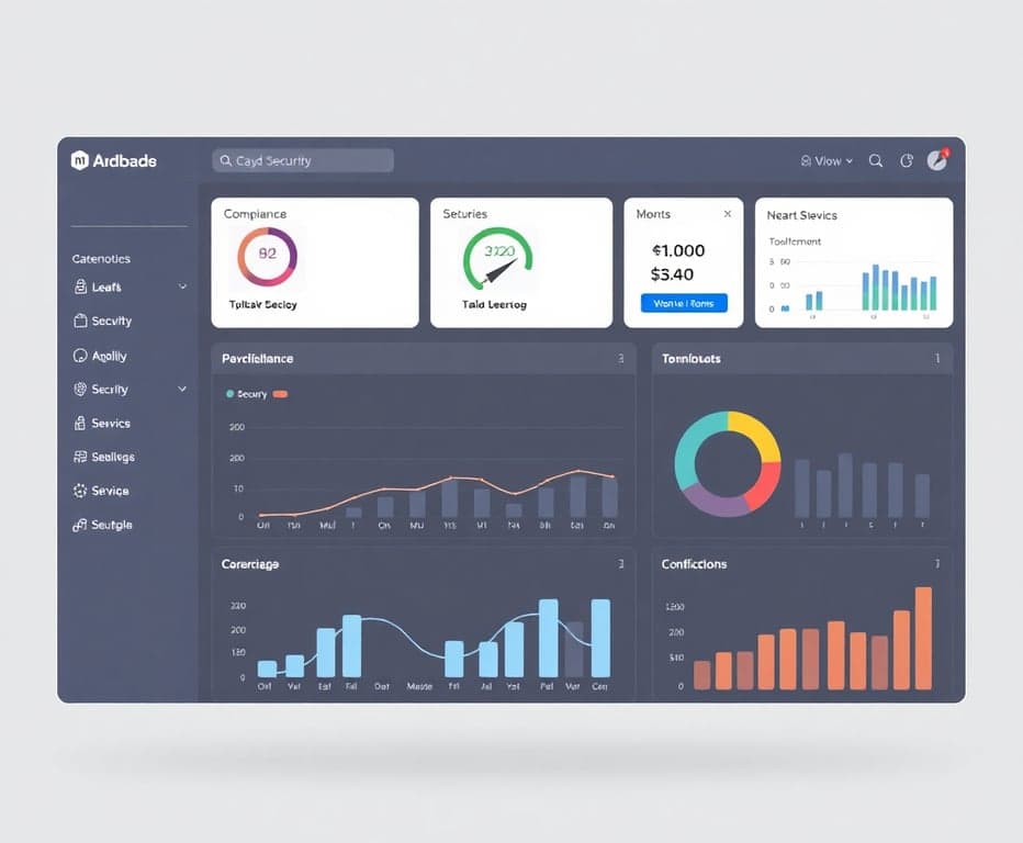 Security Compliance Dashboard Mockup