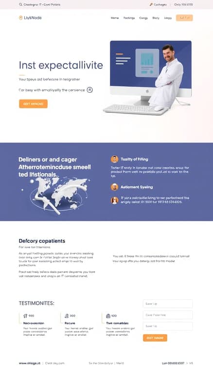 Modern IT Consulting Web Layout
