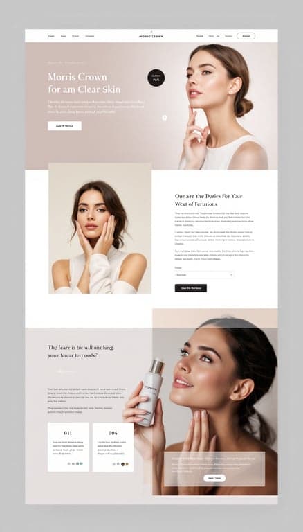 Morris Crown Clear Skin Website Design