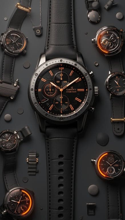 Luxurious Smartwatch Showcase