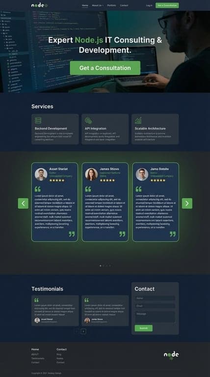 Enhanced Testimonials Section