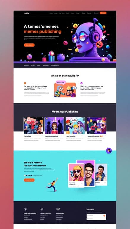 Palle: Retro Meme Hub Design