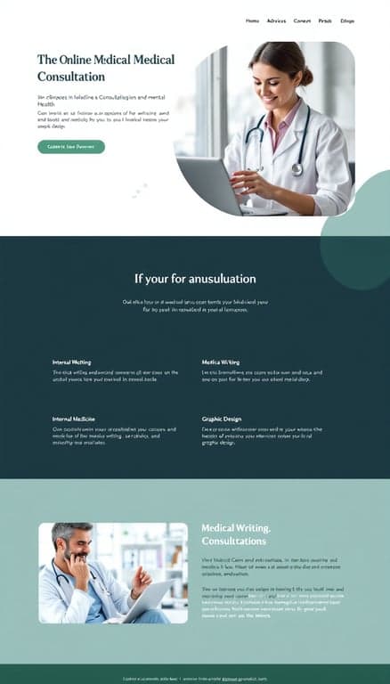 Professional Medical Consultation Website Design