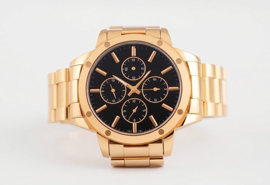 Elegant Gold Chronograph Watch