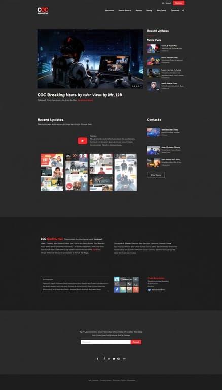 COC Breaking News Website Design