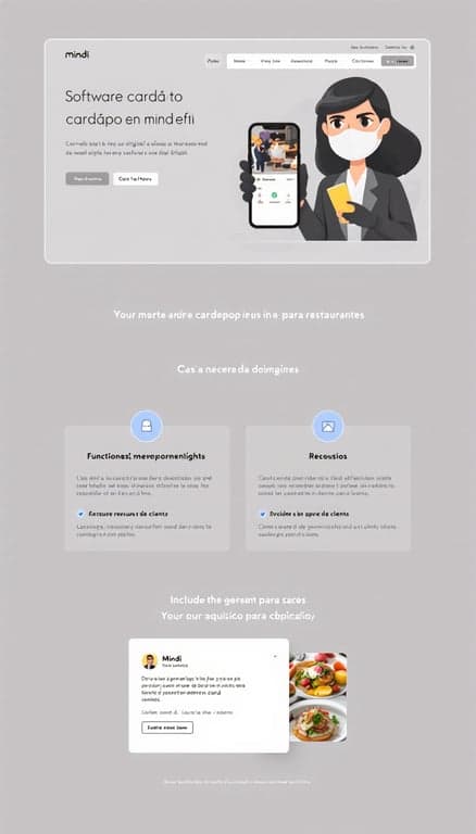 Mindi: Site Elegante para Cardápio Digital