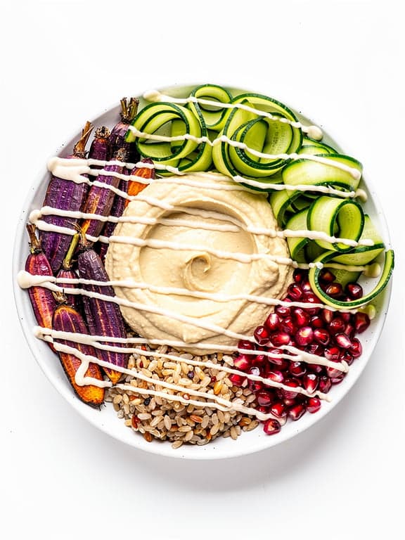 Zaaki Hummus Mediterranean Grain Bowl
