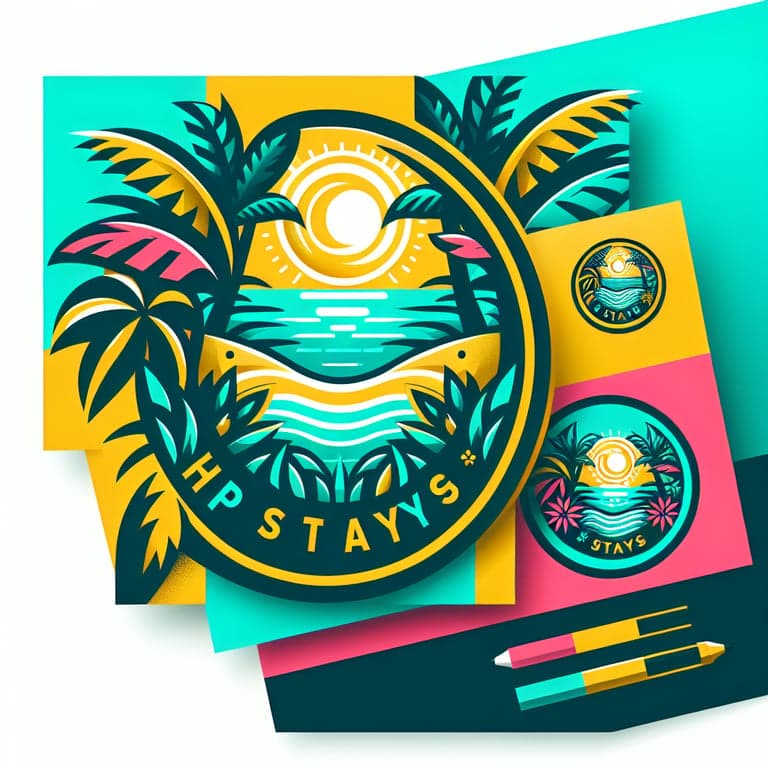 Tropical Vibes Logo for Hip Stays