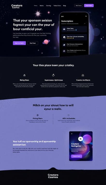 Cosmic Creators Hub Design