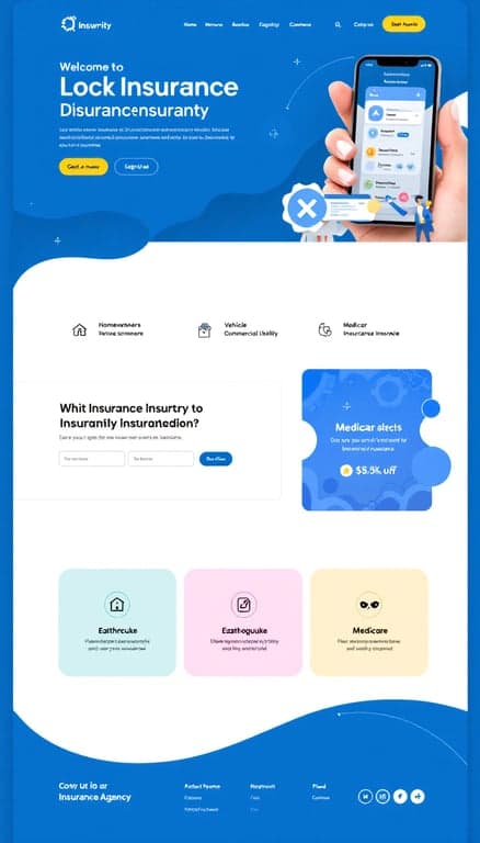 Insurance Agency One-Page Website Design