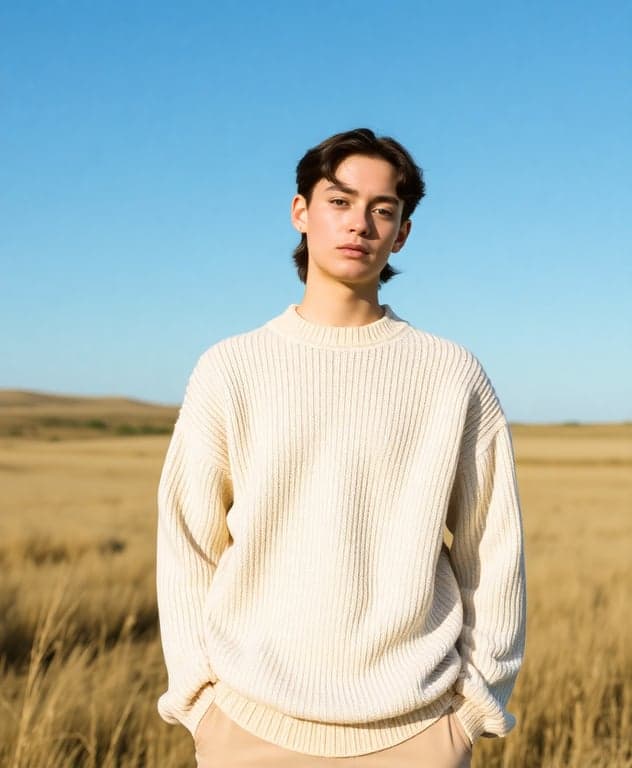 Cream Sweater Elegance