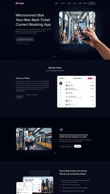 Modern Ticket Booking App Design