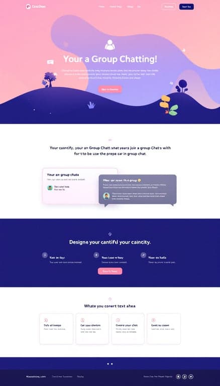 Group Chat Platform Wireframe