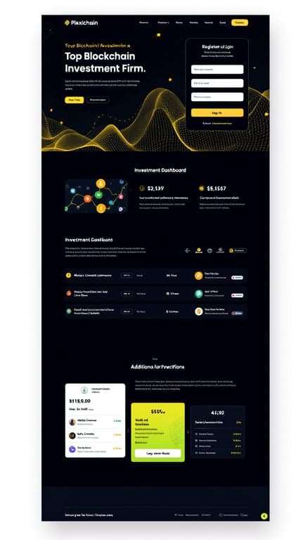 Plexichain Investment Portal Design