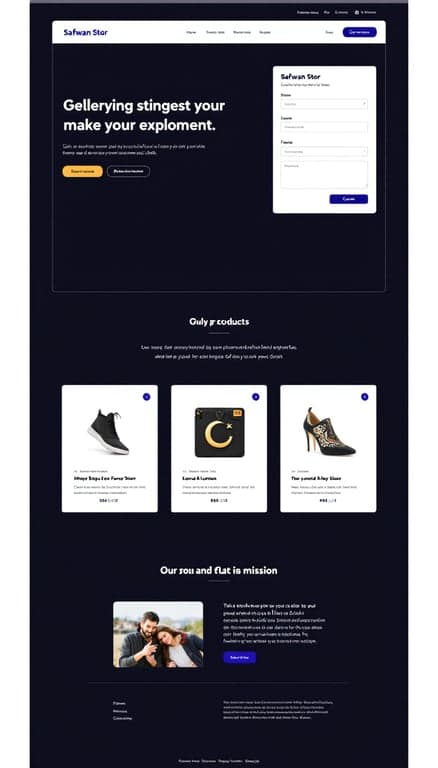 Safwan Stor E-Commerce Website Design