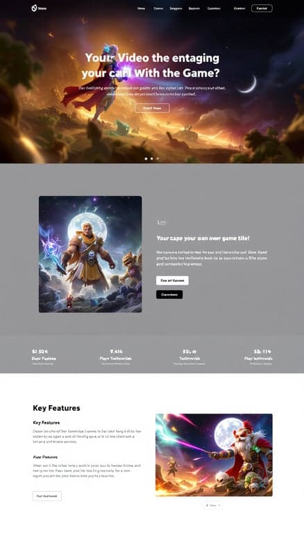 One-Page Game Showcase