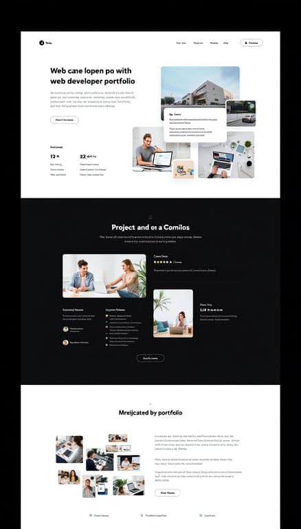 Modern Web Developer Portfolio Design