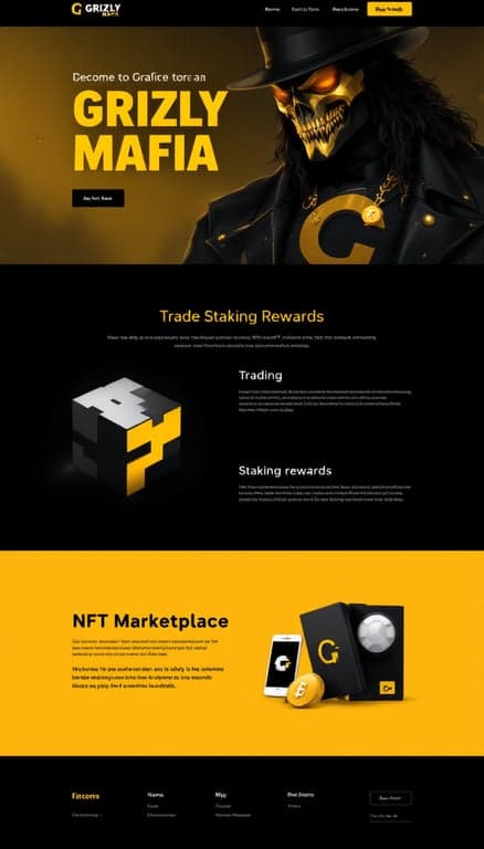 Grizly Mafia One-Page Website Design