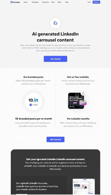 AI-Driven LinkedIn Carousel Content Service