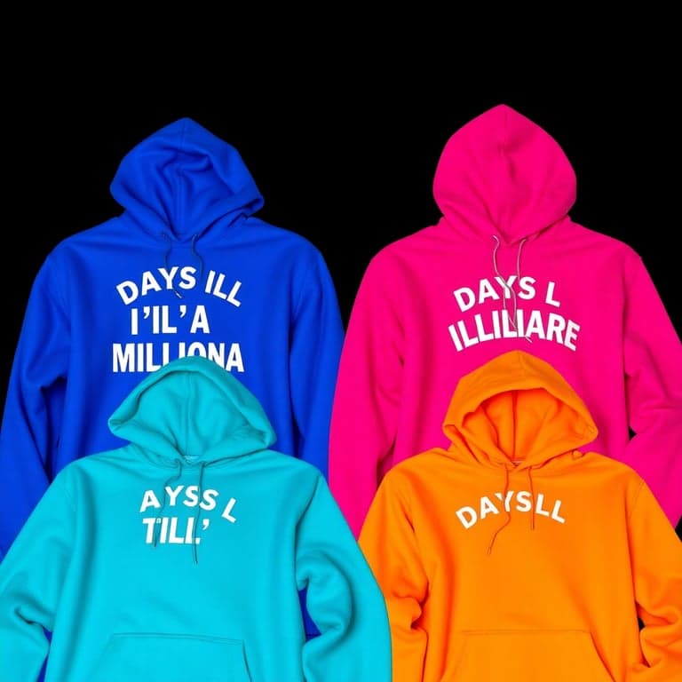 Colorful Millionaire Countdown Hoodies