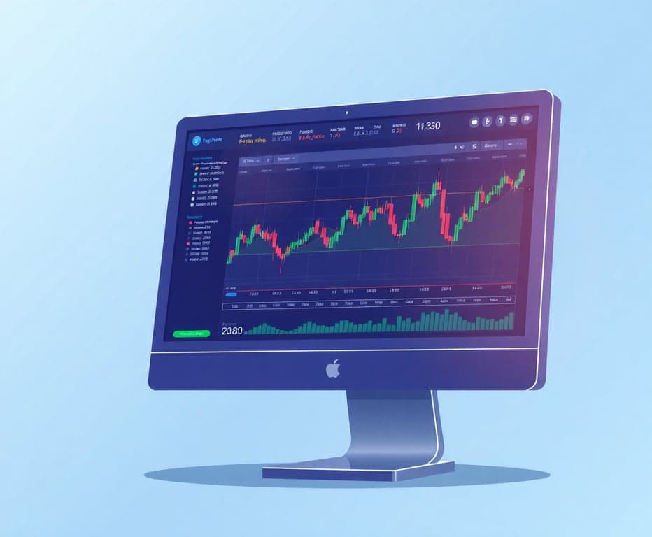 Crypto Trading Interface Illustration