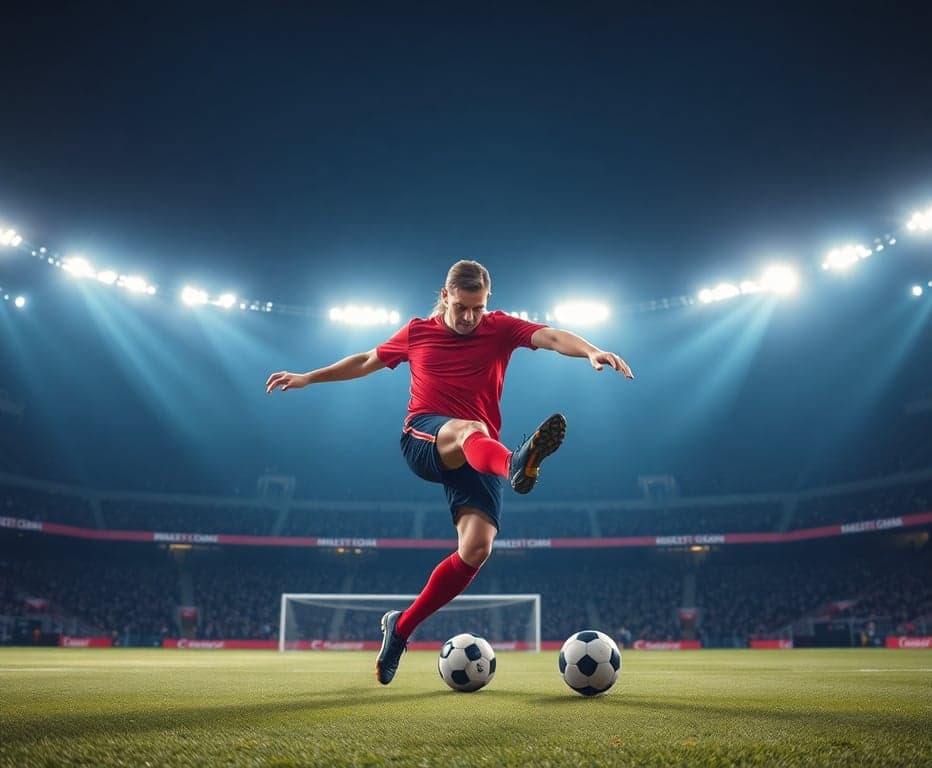 Dramatic Kick in the Stadium