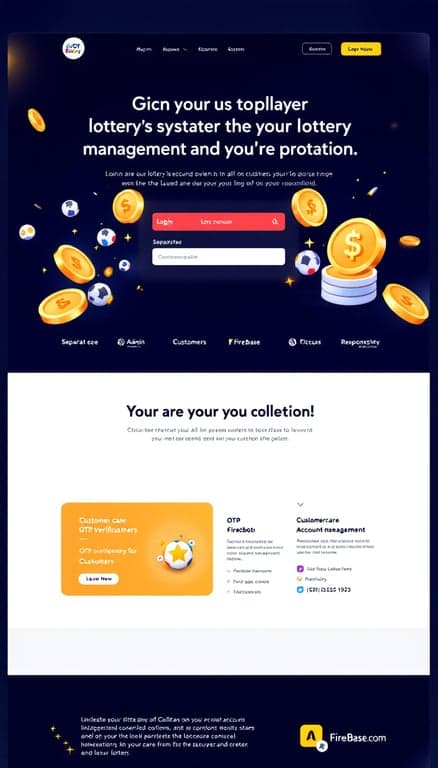 Lottery Management System Website Concept