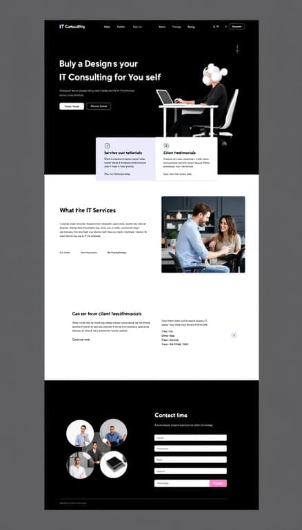 Professional IT Consulting Web Design