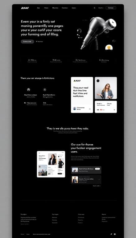 ANAF Minimalist Dashboard Website Design