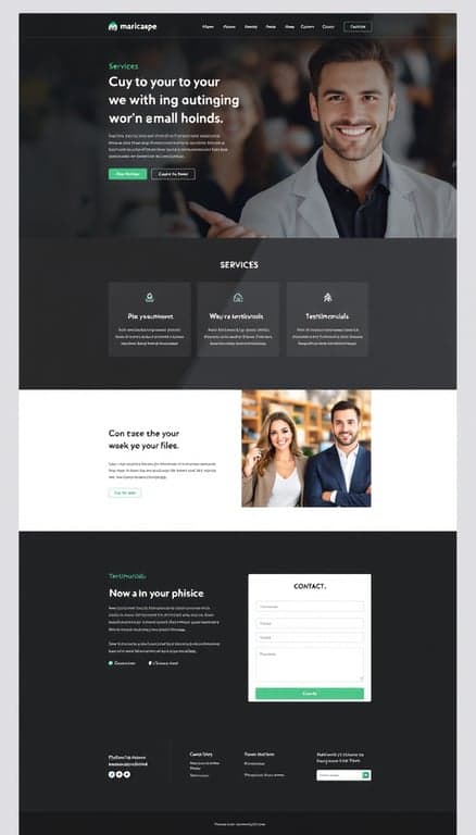 Modern One-Page Website Design for Maricaspe