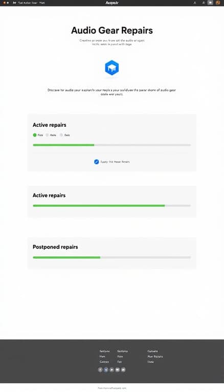 Audio Gear Repair Progress Tracker