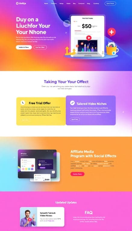 Vibrant One-Page Website Design