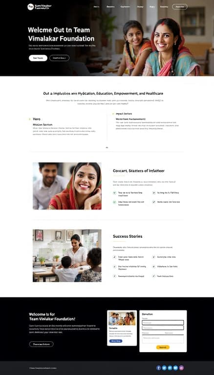 Team Vimalakar Foundation Website Design