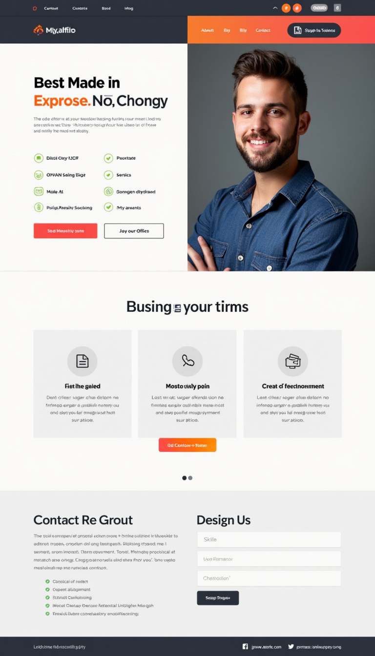 Design a simple and clean one-page personal website that showcases my profile, skills, and contact information. The layout should be modern and user-friendly.