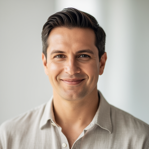 Professional photograph, natural light, realistic: Client profile photo for Stride Coaching app. No text or watermarks.