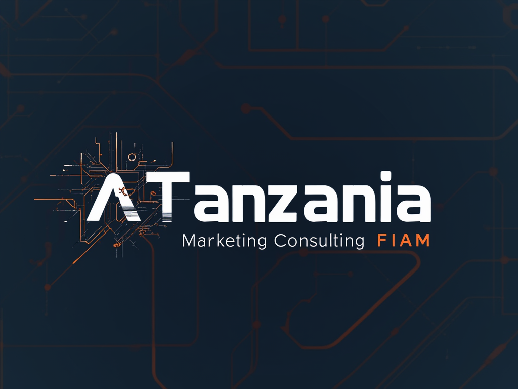 Tanzania AI Marketing Consulting Firm logo with tech-inspired design