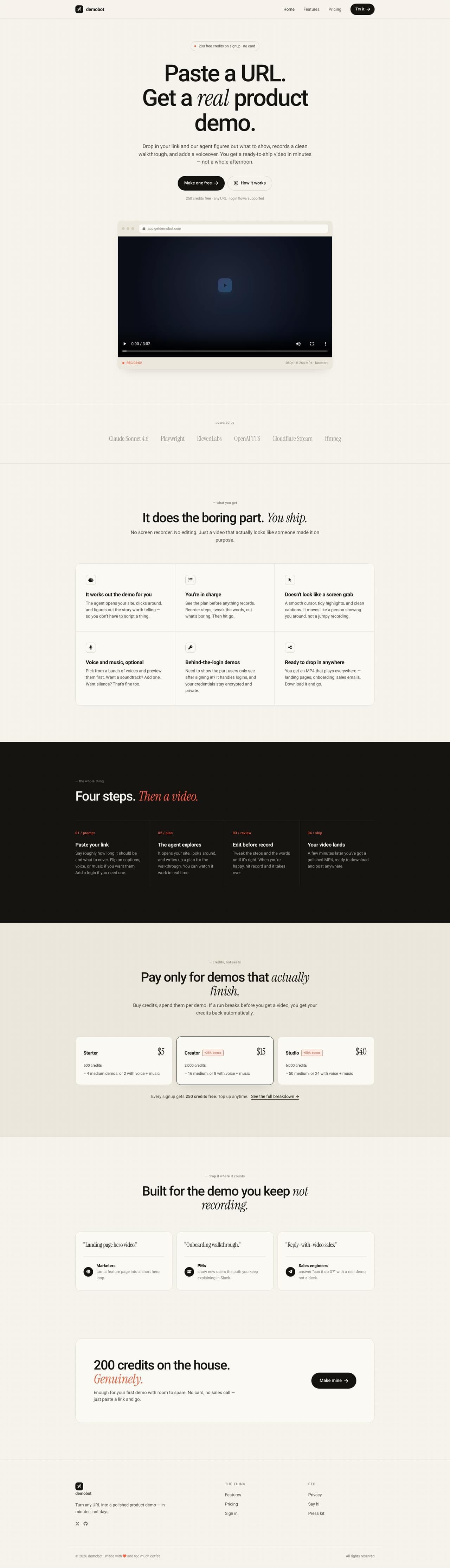 DemoBot: Turn Any URL Into a Polished Product Demo