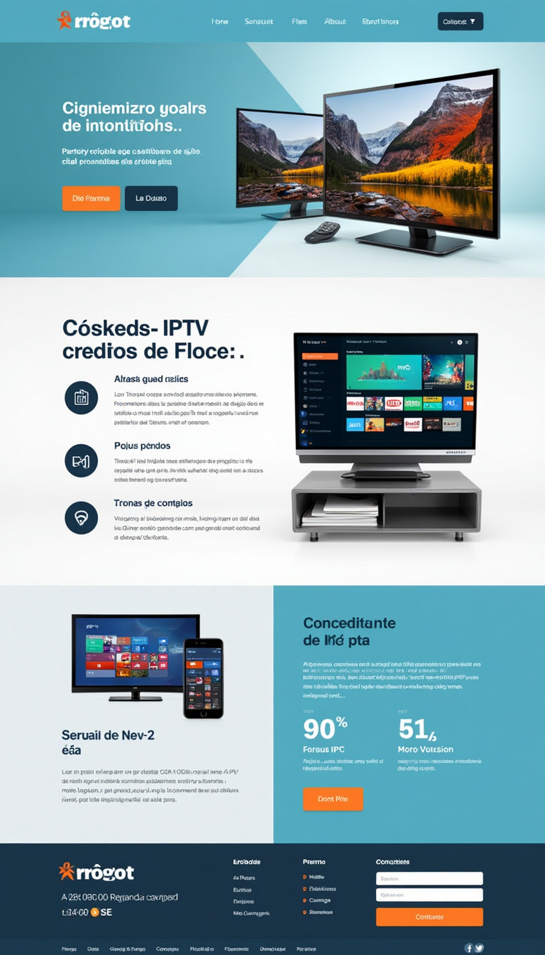 Crie um site simples de uma página para venda de créditos de IPTV, com um design limpo e fácil de navegar. O site deve incluir seções sobre os serviços, preços e um formulário de contato.